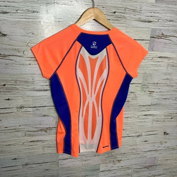 The north  face orange tee shirt athletic top size small flight series - Picture 6 of 8